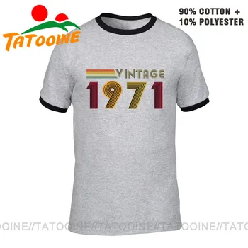 Tatooine Vintage 1971 T shirt men Retro Born in 1971 T-shirts 49th Birthday Perfect Gift Tee shirt for Father DAD BF tshirt Tops