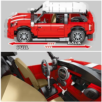 Technic Creator Expert MINI Pull Back Car model samochodu Sembo Building Blocks zestawów zgodnych z cegieł dla dzieci zabawki dla dzieci prezent