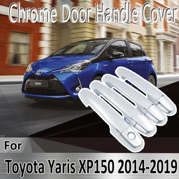 Toyota Yaris vitz XP150~2019 stylizacja naklejki dekoracyjne chrom klamka pokrywa farba naprawa akcesoria samochodowe