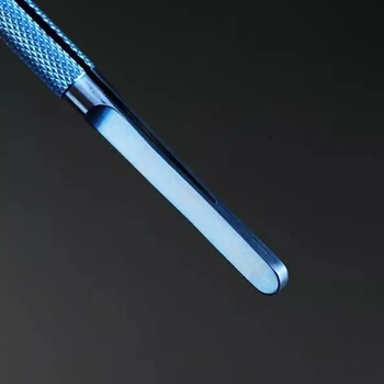 Tytanowa mikrochirurgiczne instrumentalna platforma zakrzywione linie linia Prosta pęseta 14 cm naprawy telefonu komórkowego pęseta szerokość głowicy 0,15 mm