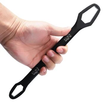 Uniwersalny 8-22 mm klucz Zapadkowy z podwójną głowicą zestaw kluczy klucz nakrętki, klucze naprawa narzędzi ręcznych dla domowego samochodu roweru