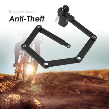 Uniwersalny składany rowerowa zamek Anti-shear hydraulicznego palnika Security Cable Lock Anti-Theft Combination Riding Hack Bike Parts