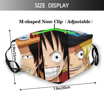 Usta Maska Do Twarzy Z Wymiennymi Filtrami One Piece Luffy Ace Sabo Custom Picture Sunproof Respirator Muffle