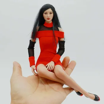 W przypadku 1/6 skali seksowna, kobieca postać odzież akcesoria czerwona spódnica sukienka buty model dla ciała figurki działania 12 cali
