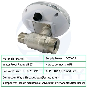 WIFI Smart Connect Watering Timer, sterownik nawadniania ogrodu wodoszczelny zawór wodny zegar nawadniania Smart Watering System