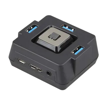 Wielofunkcyjny KOMPUTER stacjonarny przełącznik 3 porty USB 3.0, audio Sould komputerowy przełącznik zewnętrzny przełącznik zasilania przycisk reset plug and play