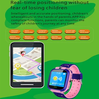 Wodoodporne dla dzieci inteligentny zegarek SOS Antil-lost Smartwatch Baby 2G karta SIM Clock Call Lokalizacja Tracker Smartwatch PK Q50 Q90 Q528.