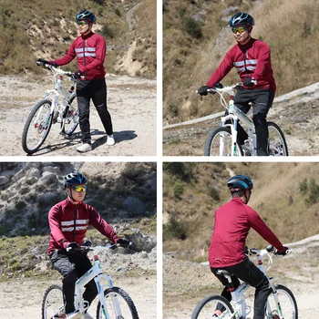 Wolfbike Zima Miękka Powłoka Ciepły Jazda Na Rowerze Jersey Mężczyźni Kobiety Odblaskowe Rower Górski Z Długim Rękawem Kurtka Płaszcz Odzież Z Dzianiny