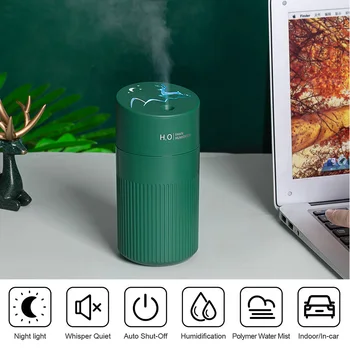Wysokiej jakości 220 ml nawilżacz powietrza zapach olejku dyfuzor do użytku domowego samochodu USB Fogger Mist Maker z podświetleniem nocnym lampą