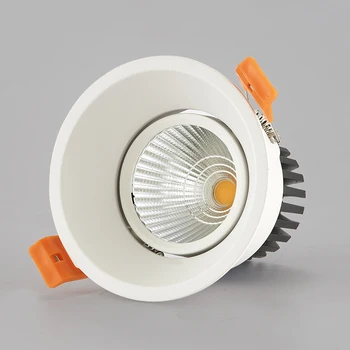 Wysokiej jakości LED COB Epistar wpuszczone w dół światła 12 W AC 110 v 220 v Dimmable płytki montaż mini-oprawa zawiera sterownik led