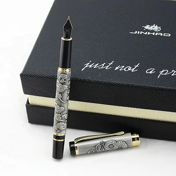 Wysokiej jakości luksusowy długopis JINHAO 5000 Dragon Pen Vintage Ink pensão residencial policarpo evora for Writing F 0.5 MM Nib materiały biurowe dolma kalem
