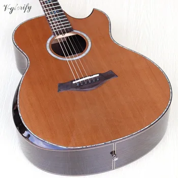 Wysokiej jakości pełna osłona wiązania akustyczna gitara elektryczna z korektorem
