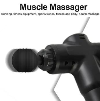 Wysokiej jakości pistolet do masażu 4 masażu głowy klucz wibracyjny masażer mięśni relaks ulga sportowa zmęczenie zdrowie powięzi broń