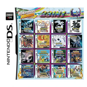 Wyścigi album 23 gry w 1 NDS Game Pack Card Super Combo kaseta z tonerem do Nintendo DS NDS New 3DS 2DS