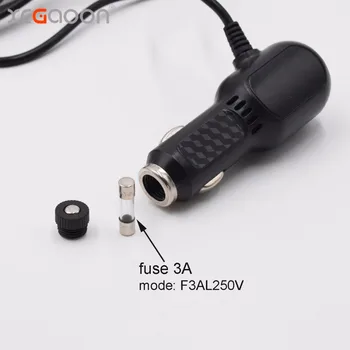 XCGaoon 3.5 meter 5V 3.4 A, mini USB profilowane lewe ładowarka samochodowa z 2 portami USB do rejestratora jazdy Camera Recorder Mobile, wejście DC 8V - 36V