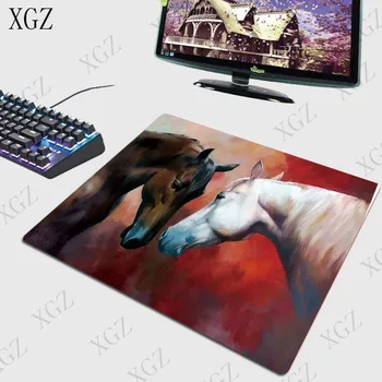 XGZ Brown White Horse Mouse Pad biurowe klawiatura komputerowa ogromny zamek Edge pad Game Play Mat Home Life XXL