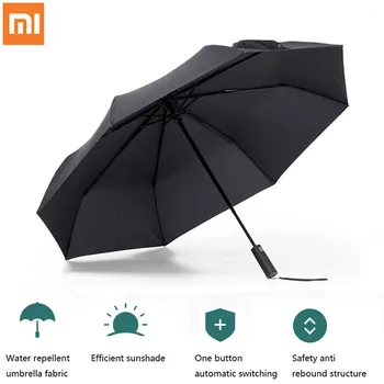 Xiaomi Mijia Automatic Sunny Rainy Bumbershoot aluminiowa wodoodporna, wiatroszczelna UV parasol mężczyzna kobieta lato zima ma