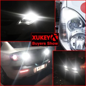 Xukey Car T20 7443 7440 W21W W21/5W Auto LED DRL światła tylne lampa parkingowe boczne światła zapasowa lampa globusy 580 582 12V