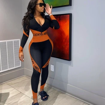 ZOOEFFBB Sexy Fall Tracksuit Two Piece Set Long Sleeve Crop Top and Sweatpants Lounge Wear Joggers Outfits for Women Clothes