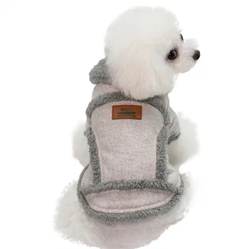 Zimowa odzież dla psów miękki płaszcz dla zwierząt domowych Kurtka dla psów i kotów odzież dla małych psów garnitur szczeniaka strój Roupa Cachorro buldog francuski 30S2