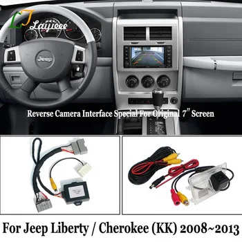 Zwrotny zestaw kamery do Jeep Liberty Cherokee KK 2008 2011 2012 2013 / HD kamera cofania parking kompatybilny z OEM ekran