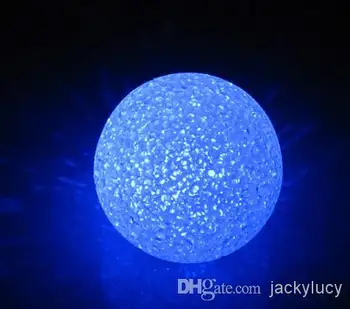 Średnica 8 cm kolorowe kryształowej kuli Night Light EVA pcw pokryte materiał led emitujące światło zabawki ślubna ozdoba