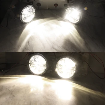 Światła przeciwmgielne led w komplecie do Fiat Sedici Panda 500 Punto Evo samochodowy zderzak przedni reflektor przeciwmgłowy DRL stawek zawieszenia światło 30 W 3000LM 12V