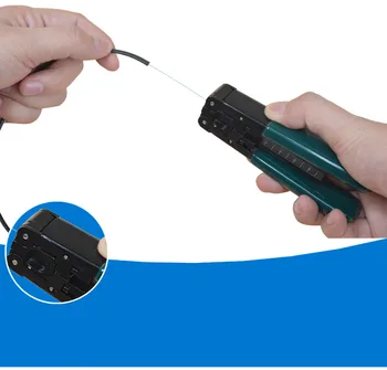 Światłowodowy narzędzie FTTH Drop Cable Stripper,ręczne włókien szczypce do usuwania izolacji z przewodów