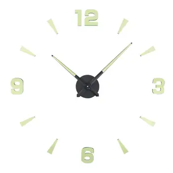 Świecące wielki ścienny zegar na ścianie akrylowe 3D DIY zegar ścienny Luminou Watck naklejka kwarcowy wielki zegar ścienny DIY Home Decor
