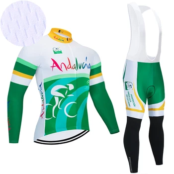 Андалуза jazda na Rowerze zespół Jersey odzież sportowa na rower spodnie z długim rękawem MTB Ropa Ciclismo Quickdry rower Mayo Culotte odzież