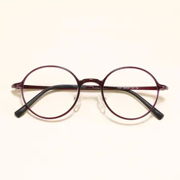 ХОТОЧКИ nowe męskie i damskie płaskie owalne okulary z tworzywa sztucznego stalowe oprawki okularowe sprężynowa oprawki do okularów