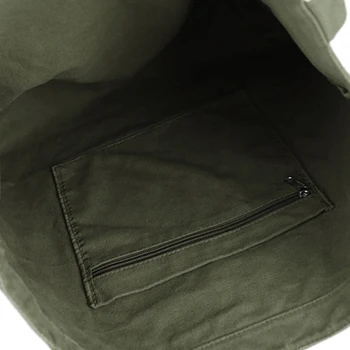 Холщовая prosta torba męska, bawełniana torba o dużej pojemności damska ekologiczna torba gospodarcza (zielona)