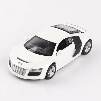 1/32 R8 Sport-car High Simulation Model Diecast Car Metal Alloy Cars Lights Toys Vehicles For Kids prezenty dla dzieci