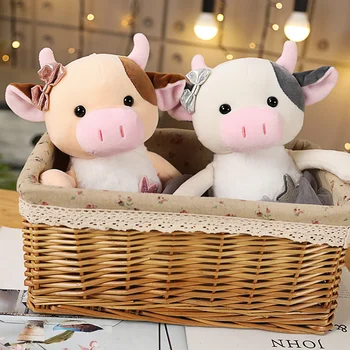 1 38 cm ładny balet bydła pluszowe zabawki piękny toaletowy tkaniny zwierząt mleko krowy miękkie lalki baby grube zabawki prezenty na Urodziny