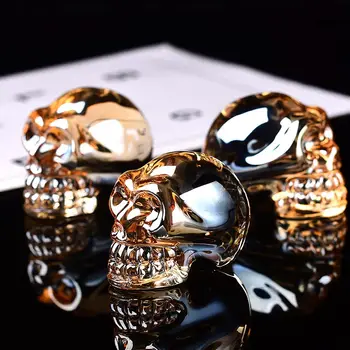 1 Kryształ kwarcowy mineralne biżuteria kwarc Kryształ czaszka Kryształ zewnętrzny home decor Halloween i DIY biżuteria prezent