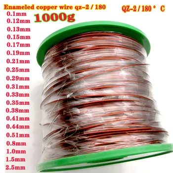 1 kg/rolka emaliowanej drutu miedzianego Qz-2/180 wysokotemperaturowa stabilna 180℃ Czerwony drut miedziany elektromagnetyczny przewód