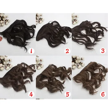 10 szt./lot Nowa rosyjska lalka akcesoria do włosów 15 cm kręcone włosy peruka dla lalek DIY