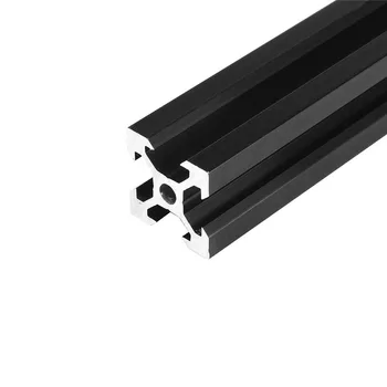 100-1000 mm czarny 2020 V-slot profile aluminiowe do wytłaczania, rama do laserowego grawerowania CNC, maszyny do obróbki drewna DIY