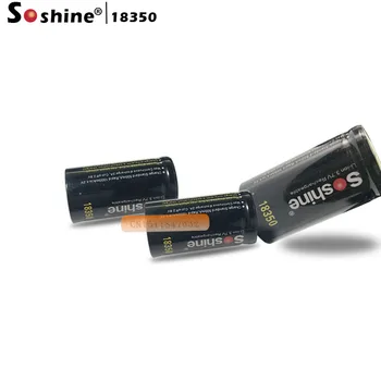 10szt Soshine 18350 bateria 1000 mah 3.7 v akumulator litowo-jonowy z baterią ochronne pudełko do przechowywania