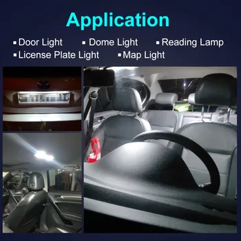 10szt T10 W5W LED 194 168 Canbus Error Free żarówki led 3030 żetonów samochodowa wewnętrzna drzwi lampki do czytania parkowania lampa 6000K Auto 12V