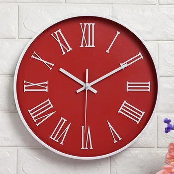 12 cali nowoczesny styl klasyczny zegar ścienny 2019 Nowe okrągły zegarek Kwarcowy Horloge retro Wathces Relogio de parede