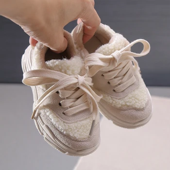 14-19 cm marki 2020 moda dziewczyny chłopcy zimowe buty ciepły aksamit dzieci dziecko sportowe buty dla Dzieci obuwie 3-6Y buty do biegania