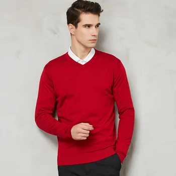 14-Color 2020 jesień nowy męski z dzianiny sweter kaszmirowy sweter codzienny biznes V-neck slim Slim fit sweter marki, odzież