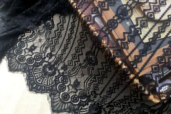 150 cm odzież rzęsy koronki tkaniny DIY sukienka spódnica obrus ozdoba domu kurtyna szal materiał