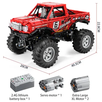 1760PCS SUV 4WD Off Road Vehicle Model Building Block Technical City RC/non-RC Racing Car Truck Bricks Toys for Boys