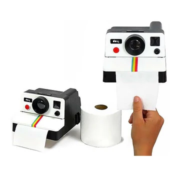 1SZT WC Tissue Box Creative Retro Polaroid Camera Shape Inspired Tissue Boxes uchwyt papieru toaletowego Box Home Bathroom Decor