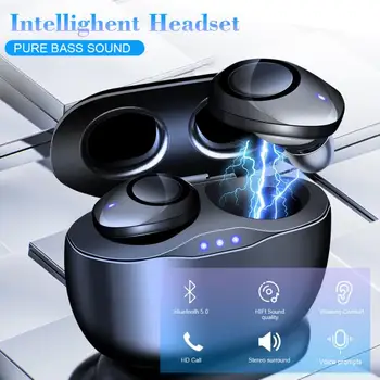 2 kolory T20 TWS bezprzewodowe słuchawki z ładowarki pocztową Bluetooth słuchawki stereo sportowe wodoodporne słuchawki słuchawki z mikrofonem