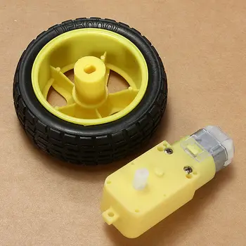 2 szt./lot Smart Car Wheel spowolnienie silnika do DIY Smart Car Robot Darmowa wysyłka