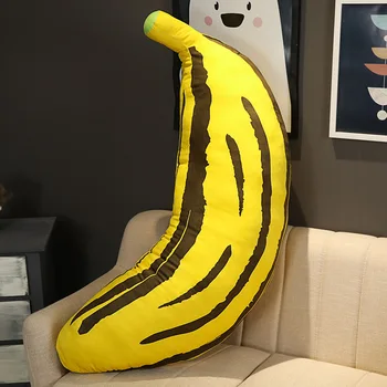 20-130 cm ogromny miękki twórczy banan pluszowe lalki poduszka kanapa poduszka owoce miękkie pluszowe zabawki zabawny prezent na urodziny dla dzieci Dziecko