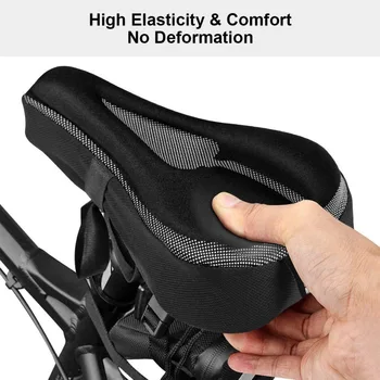 2018 Bike Seat Cushion Cover - żelowa poduszka siedzenia roweru Pad for Men/Women Comfort, odpowiednia dla roweru górskiego roweru stacjonarnego